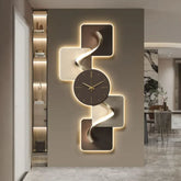 LumiCrystal™ Modern LED Wall Clock – Crystal Panel Frameless Design with Remote Control