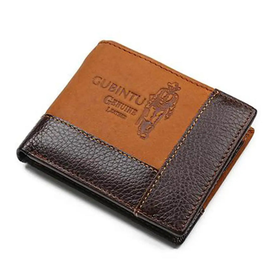 GENTELUXIO™ Imperial Eagle Leather Wallet – Premium Zip Coin Bifold