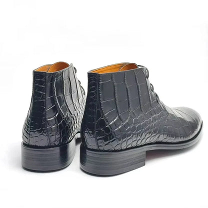 GENTELUXIO™ Regent Heritage Boots – Premium Genuine Cowhide Leather Dress Boots