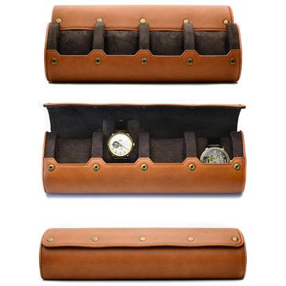 GENTELUXIO™ VoyageSix 6-Slot Watch Travel Case