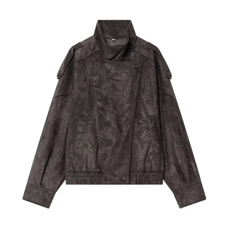 Genteluxio™ The Amara Faux Leather Jacket