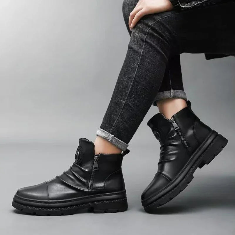GENTELUXIO™ Monarch Chelsea Boots – Premium Waterproof Rubber Boots