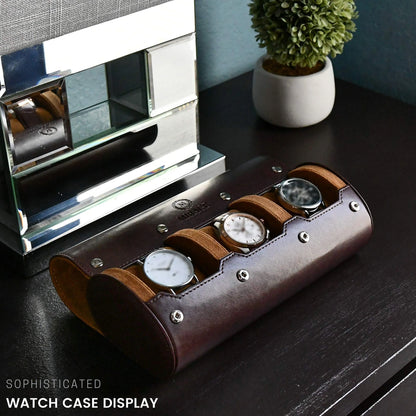 GENTELUXIO™ VoyageSix 6-Slot Watch Travel Case