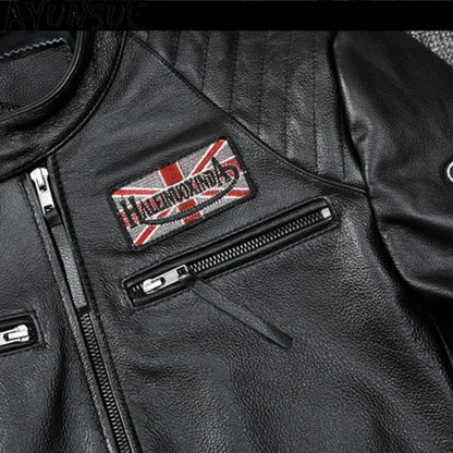 GENTELUXIO™ Apex Rider Men’s Slim-Fit Leather Motorcycle Jacket