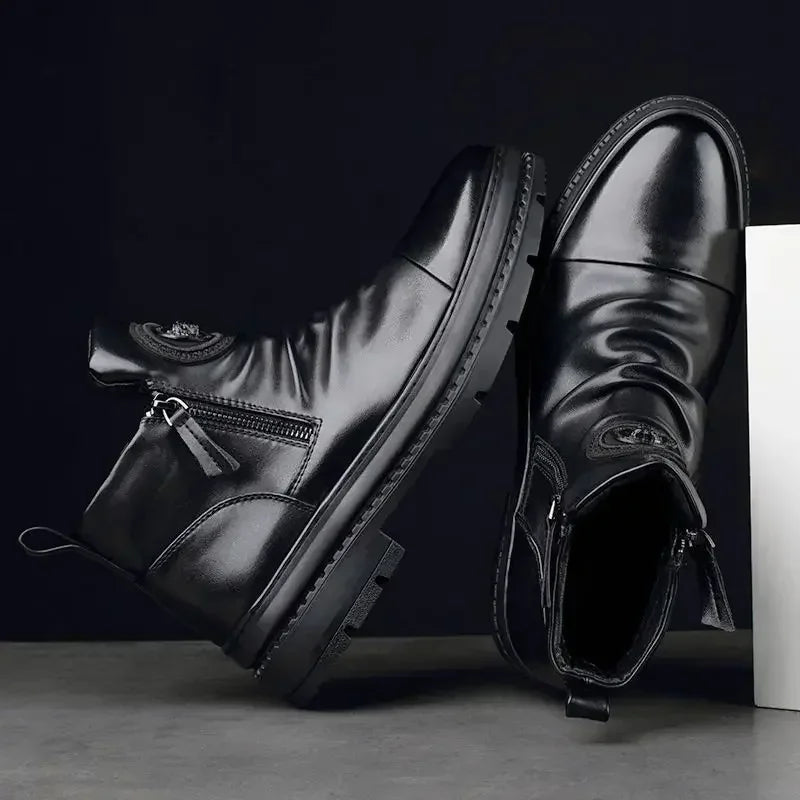 GENTELUXIO™ Monarch Chelsea Boots – Premium Waterproof Rubber Boots