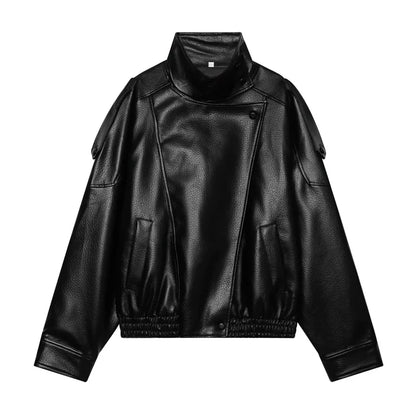 Genteluxio™ The Amara Faux Leather Jacket