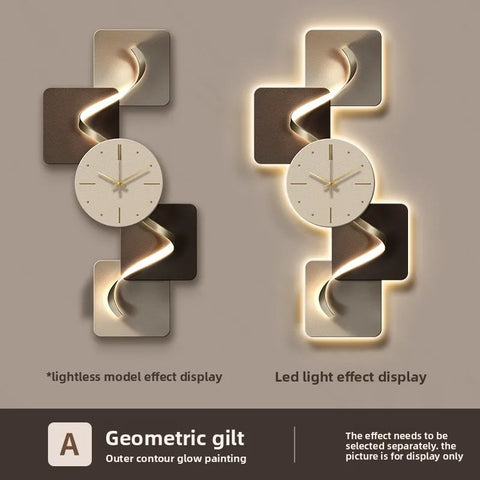 LumiCrystal™ Modern LED Wall Clock – Crystal Panel Frameless Design with Remote Control