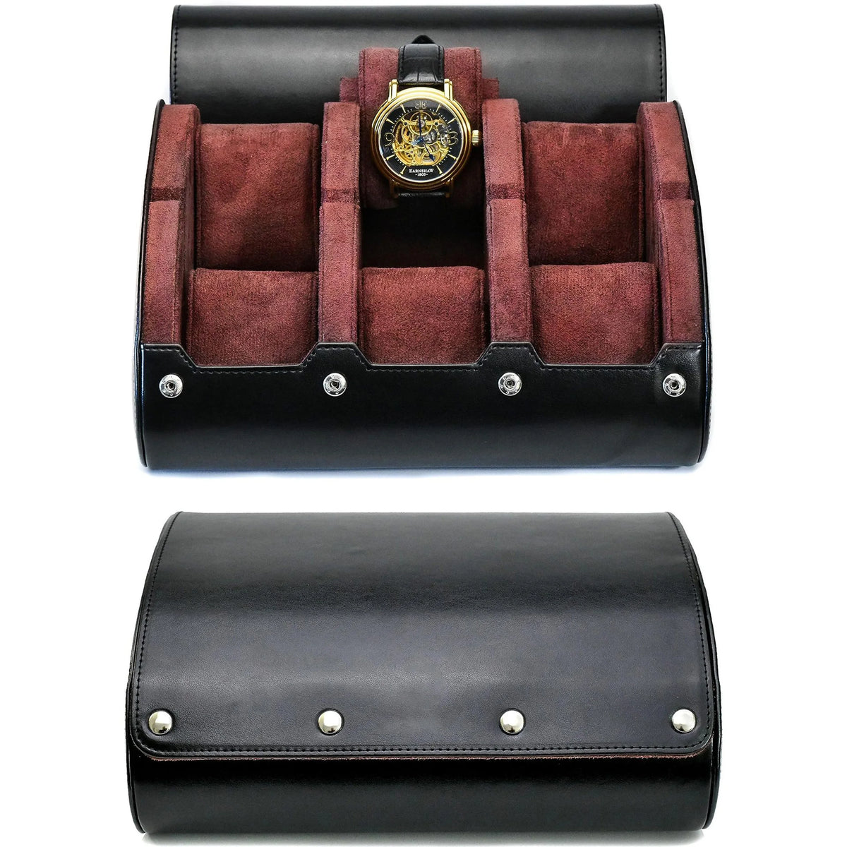 GENTELUXIO™ VoyageSix 6-Slot Watch Travel Case