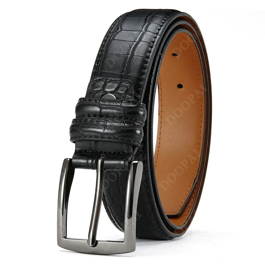 GENTELUXIO™ Sovereign Automatic Leather Belt – Premium Luxury Dress Belt