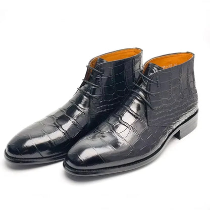 GENTELUXIO™ Regent Heritage Boots – Premium Genuine Cowhide Leather Dress Boots