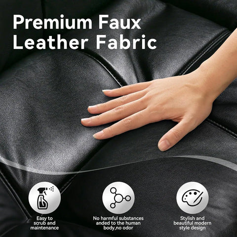 UrbanNest Luxe — 3-in-1 Faux Leather Futon Sofa Bed with Memory Foam, 71" ( 🚚 Fast Shipping: Delivered in 4–7 Business Days )