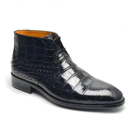 GENTELUXIO™ Regent Heritage Boots – Premium Genuine Cowhide Leather Dress Boots