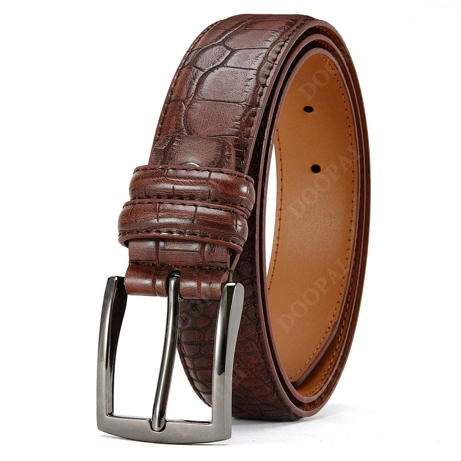 GENTELUXIO™ Sovereign Automatic Leather Belt – Premium Luxury Dress Belt