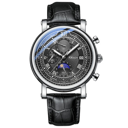Chenxi 976 Tsuki Lunar Chronograph Leather Strap Men’s Watch