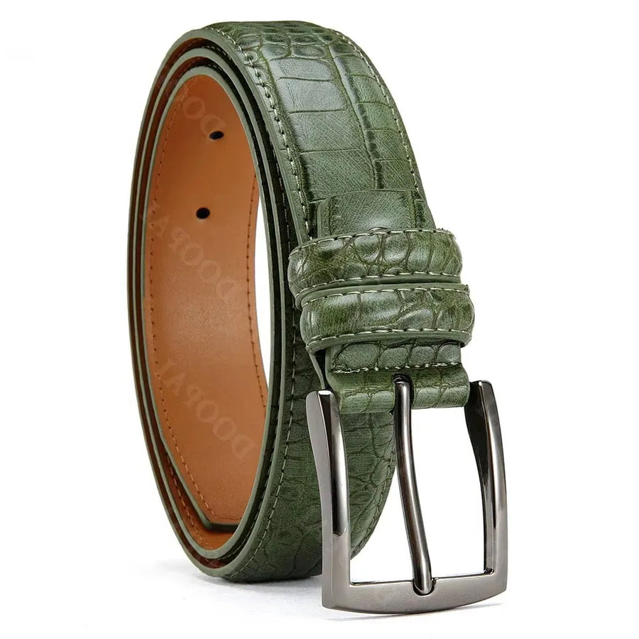 GENTELUXIO™ Sovereign Automatic Leather Belt – Premium Luxury Dress Belt