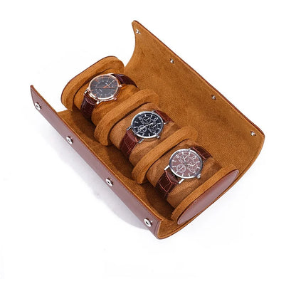 GENTELUXIO™ Embers Luxury Leather Watch Roll