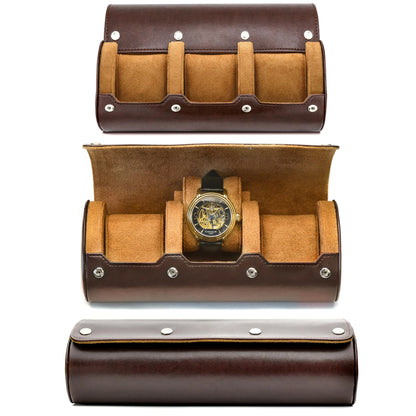 GENTELUXIO™ VoyageSix 6-Slot Watch Travel Case
