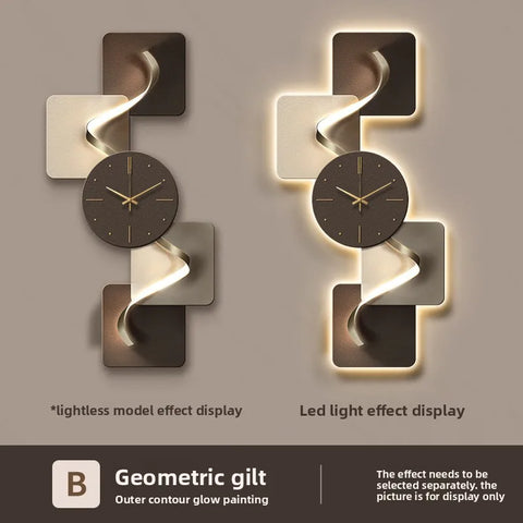 LumiCrystal™ Modern LED Wall Clock – Crystal Panel Frameless Design with Remote Control