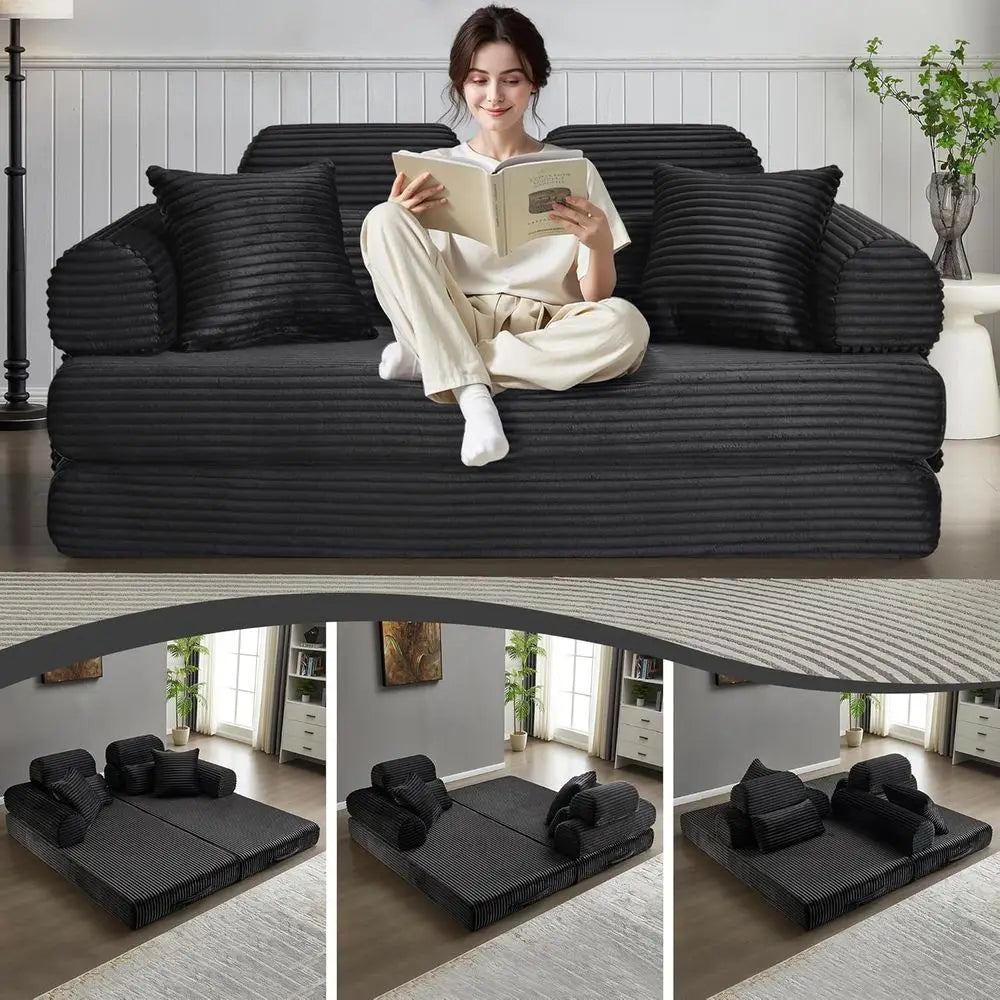 DreamFlex Elite — Queen-to-King Convertible Memory Foam Sleeper Sofa