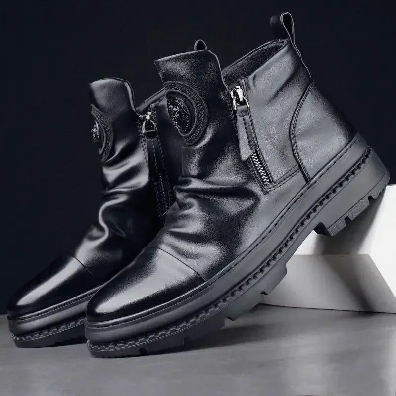 GENTELUXIO™ Monarch Chelsea Boots – Premium Waterproof Rubber Boots