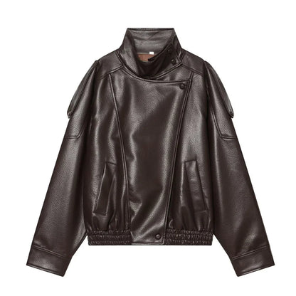 Genteluxio™ The Amara Faux Leather Jacket