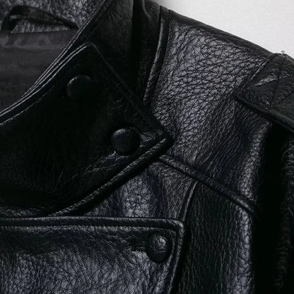 Genteluxio™ The Amara Faux Leather Jacket