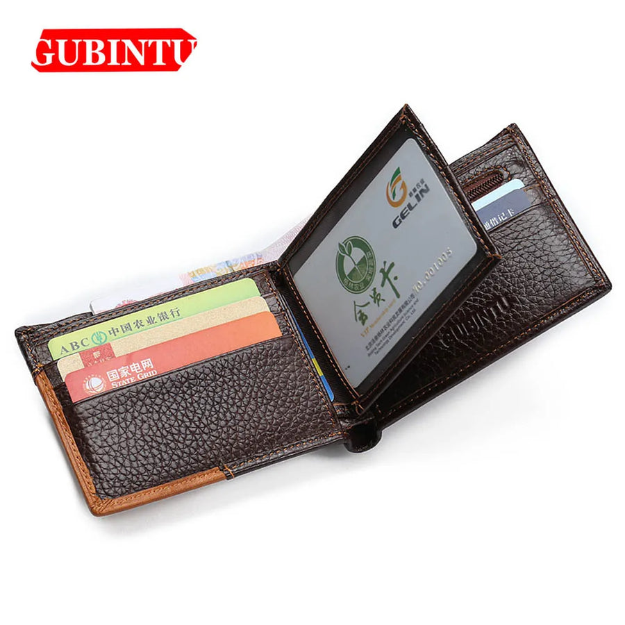 GENTELUXIO™ Imperial Eagle Leather Wallet – Premium Zip Coin Bifold