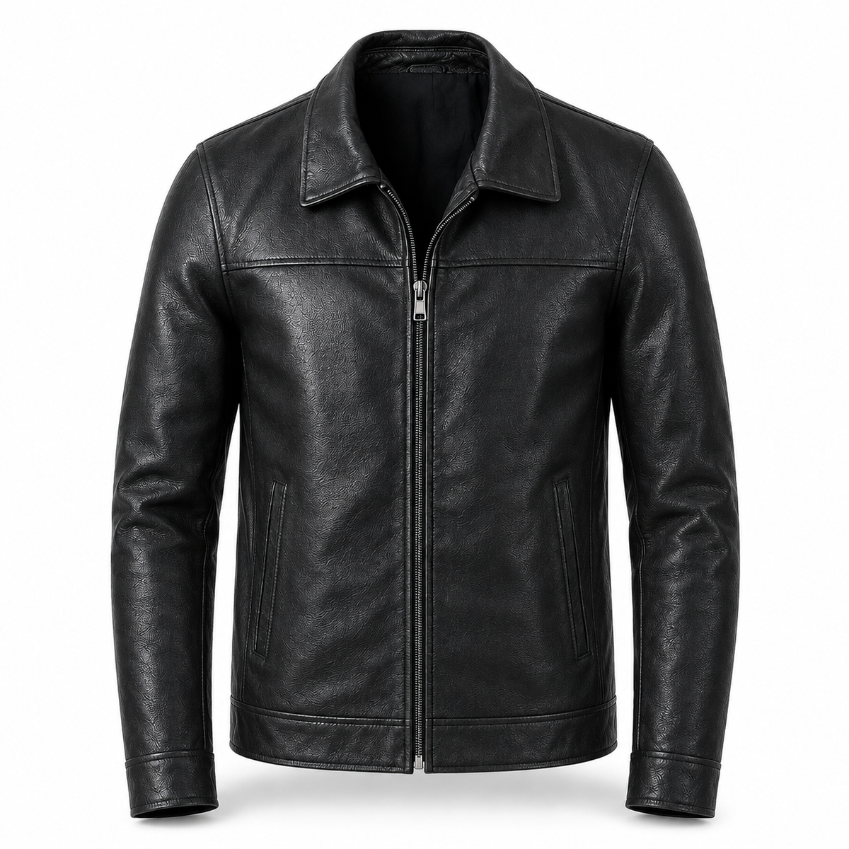 GENTELUXIO™ Heritage Slim-Fit Men’s Genuine Cowhide Leather Jacket